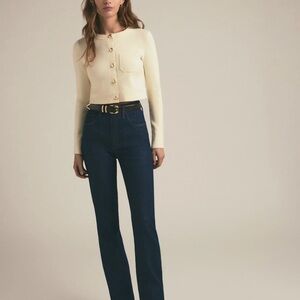 Favorite Daughter Valentina mini boot cut jean in Pepper